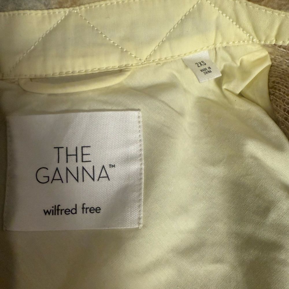 Aritzia Wilfred Free The Ganna Utility Shirt Jacket Plaid Wool Blend Sz 2XS - Picture 4 of 15